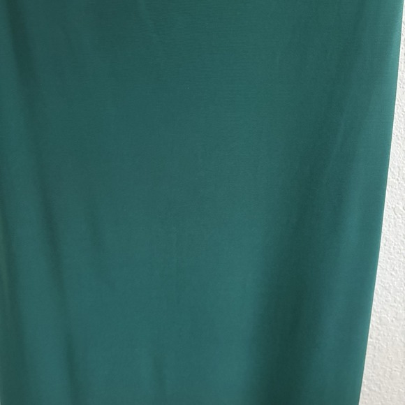 NWT Mac Duggal Womens Green One Shoulder Jersey Sheath Gown Size 10 - Picture 6 of 16